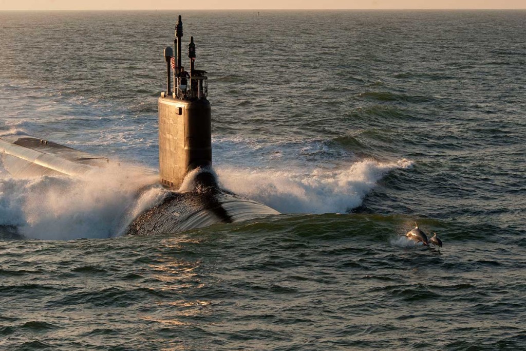 USS Virginia Class Nuclear Submarine East Coast United States