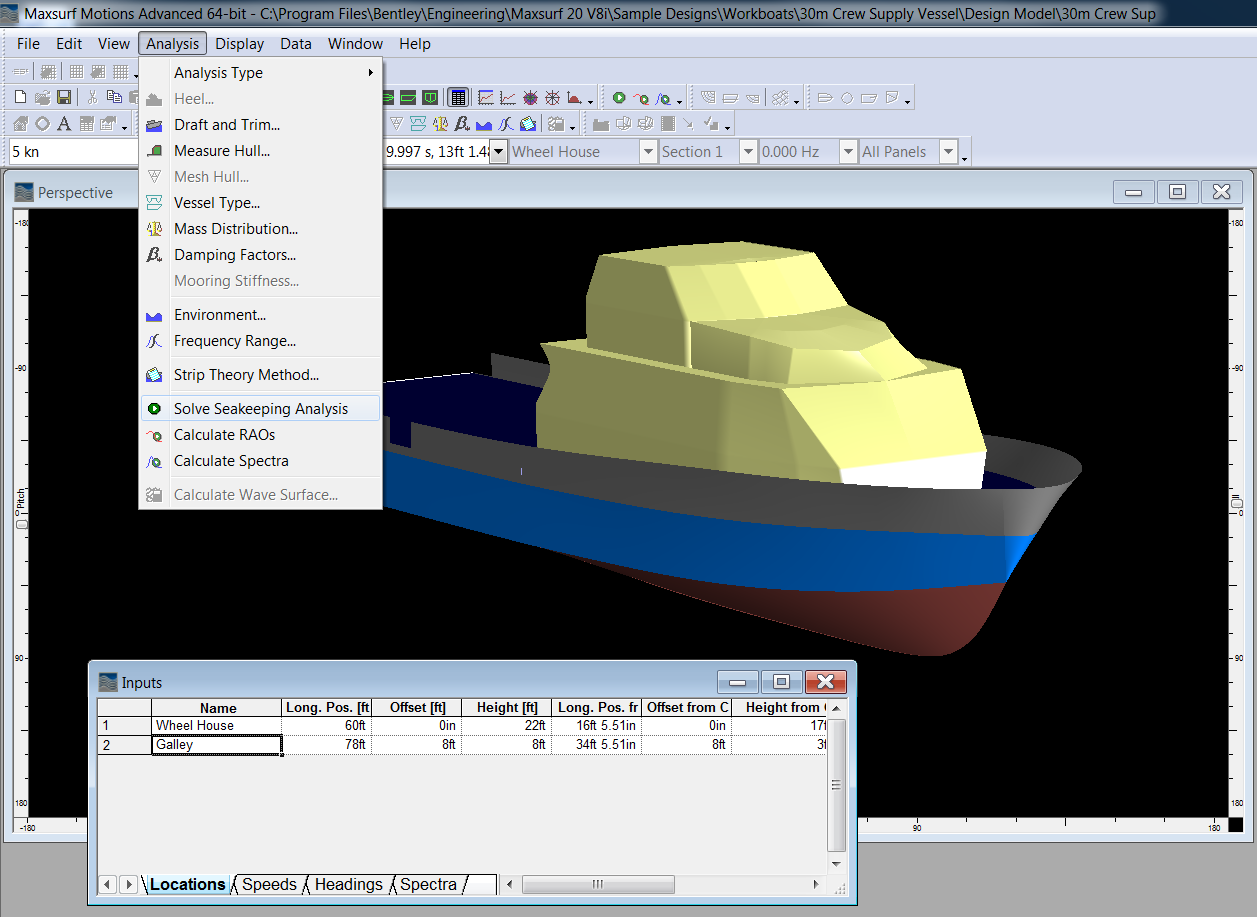 Maxsurf for Design of Workboats Trawlers Offshore Supply Crew Vessels Ships