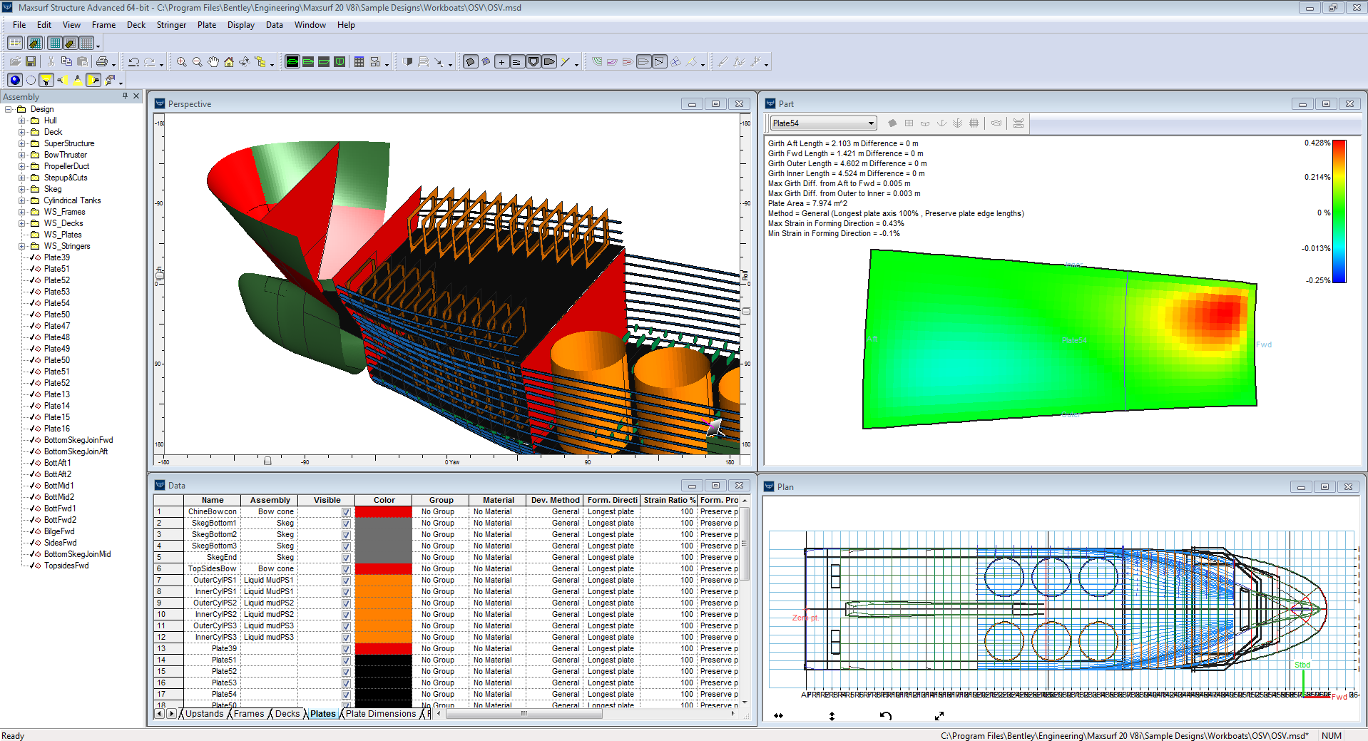 Maxsurf Structure Screenshot