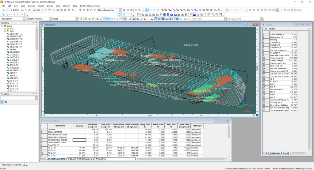 MAXSURF is a powerful alternative to GHS for Stability Analysis.  Contact Charleston Marine Consulting for more information.